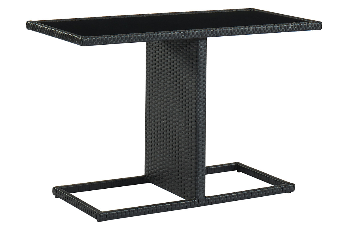 Table de jardin en r�sine tress�e avec 2 chaises PICCOLO