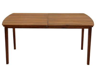 Table de jardin extensible rectangulaire en bois massif L160-210 cm CANOPEE