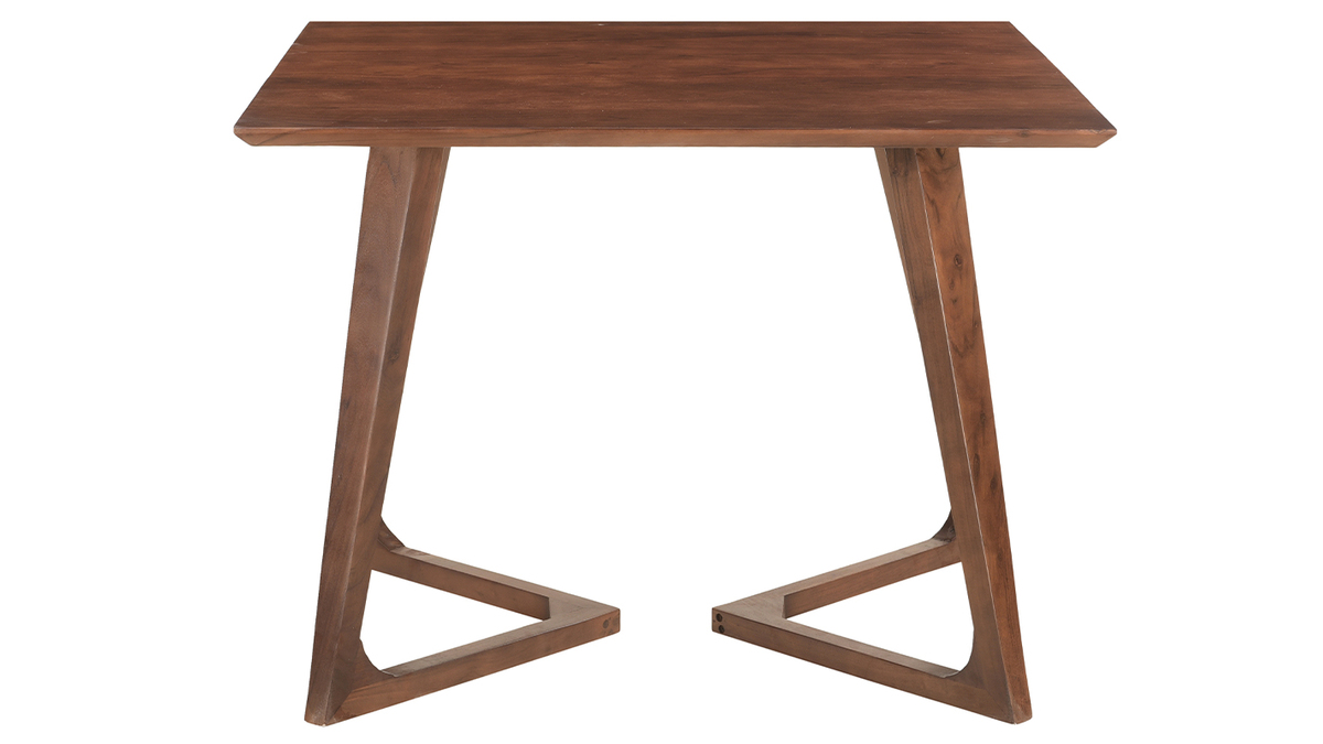 Table design carre en bois massif L100 cm BANDOL