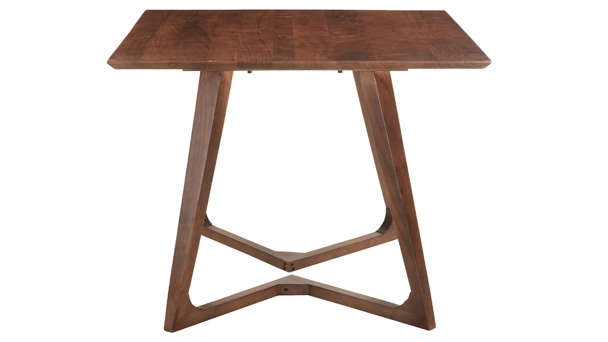 Table design carre en bois massif L100 cm BANDOL