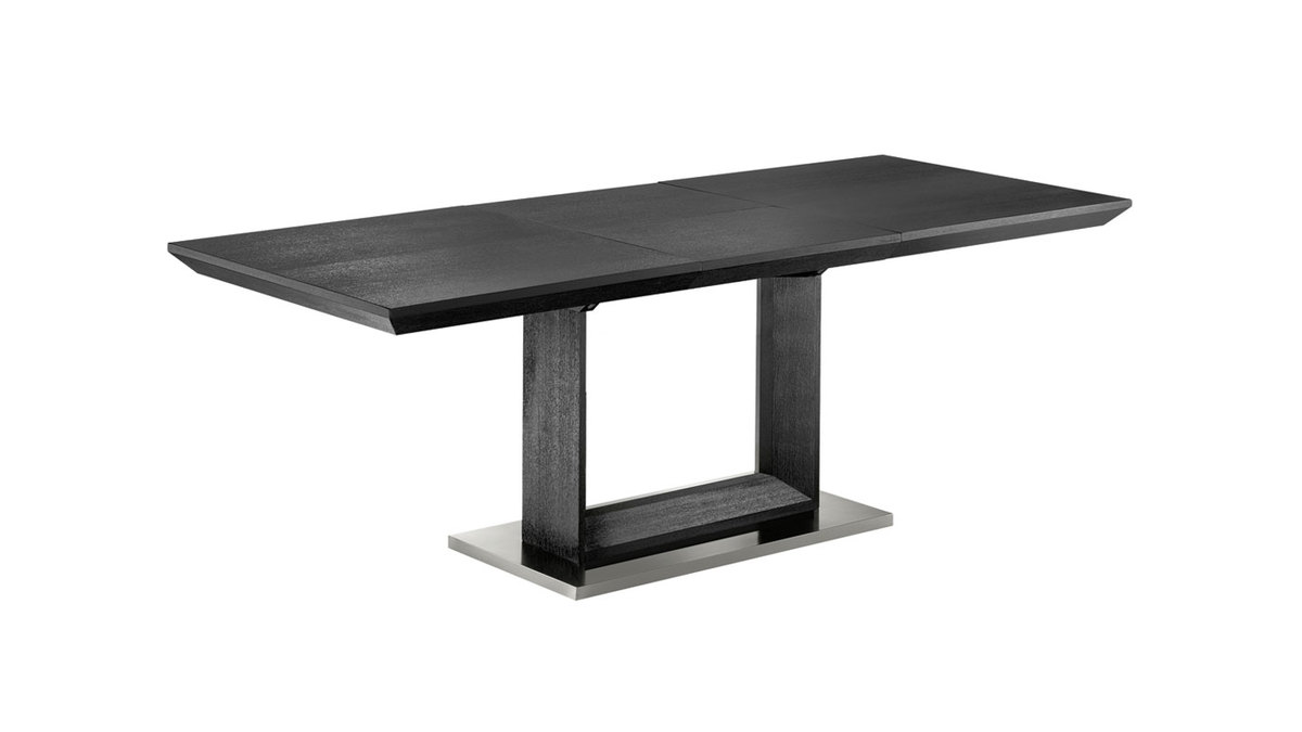 Table design extensible frne 160-220cm pieds alu bross ELENI