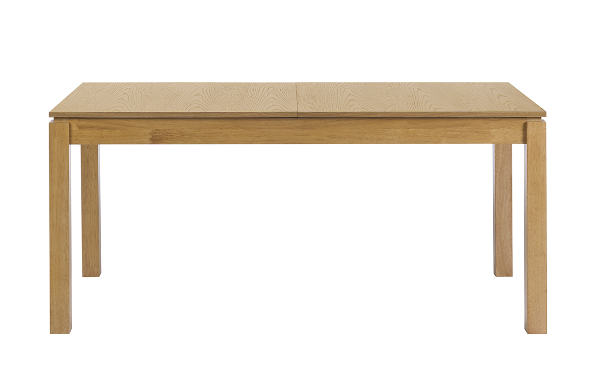 Table extensible avec rallonges int�gr�es en bois clair ch�ne L170-230 cm SYLVA
