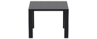 Table extensible d'ext&eacute;rieur noire L100-140 cm PRIMAVERA