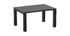 Table extensible d'ext&eacute;rieur noire L100-140 cm PRIMAVERA