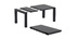 Table extensible d'ext&eacute;rieur noire L100-140 cm PRIMAVERA