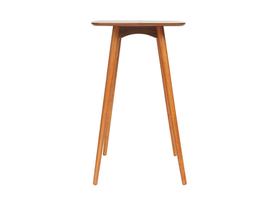 Table haute carr&eacute;e noyer BALTIK