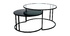 Tables basses gigognes design verre et m&eacute;tal TAHL - Miliboo & St&eacute;phane Plaza