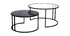 Tables basses gigognes design verre et m&eacute;tal TAHL - Miliboo & St&eacute;phane Plaza