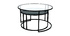 Tables basses gigognes design verre et m&eacute;tal TAHL - Miliboo & St&eacute;phane Plaza