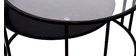 Tables basses gigognes design verre et m&eacute;tal TAHL - Miliboo & St&eacute;phane Plaza