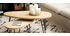 Tables basses gigognes en manguier massif et m&eacute;tal (lot de 2) VIBES
