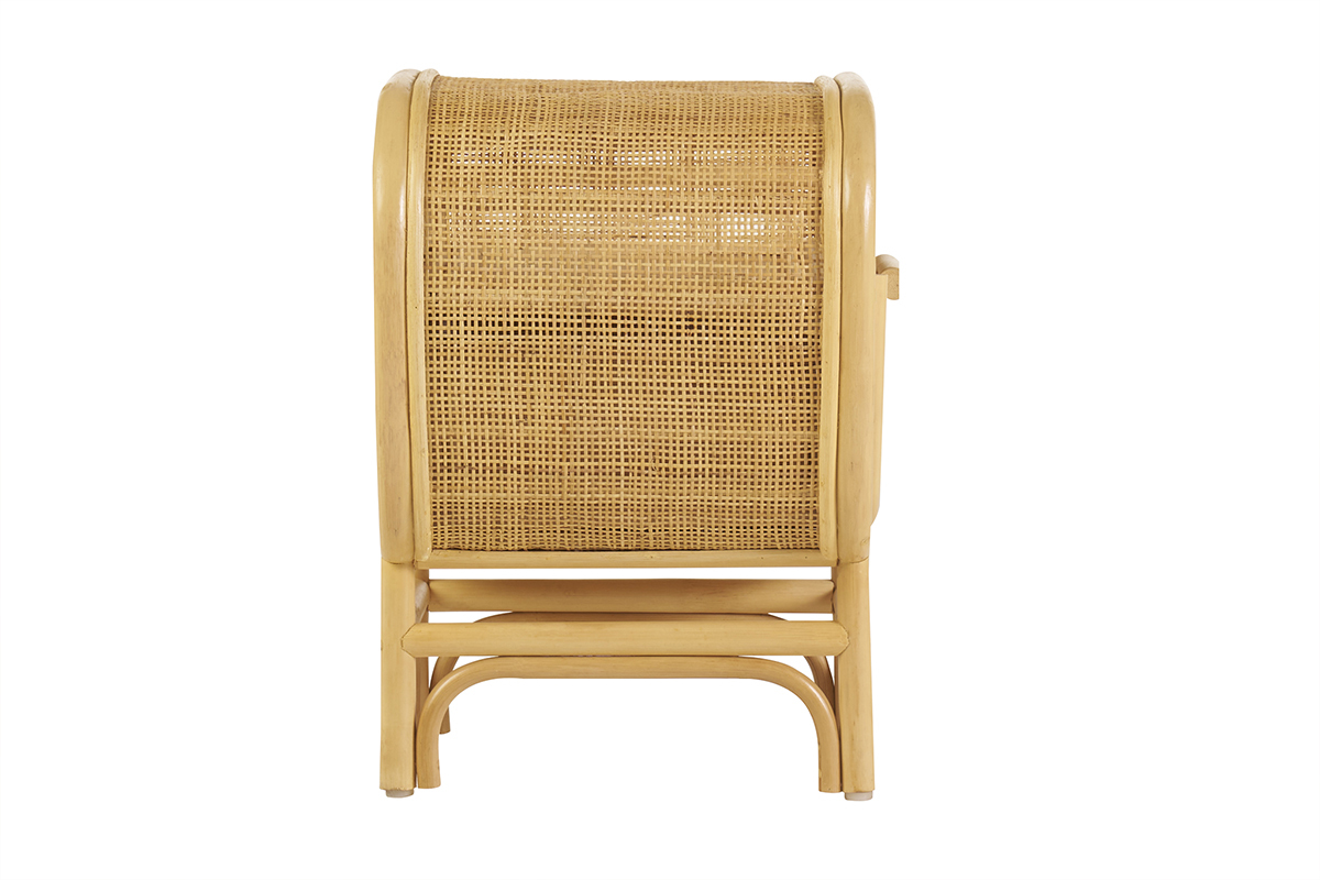 Tables de chevet avec tiroir en rotin (lot de 2) LUWAK