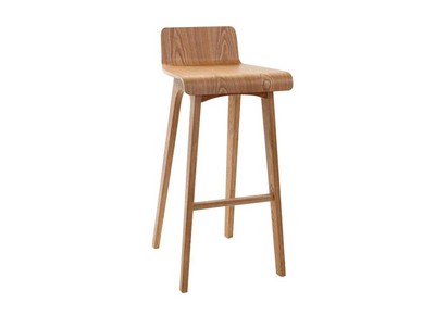Tabouret / chaise de bar design bois naturel scandinave H75cm BALTIK
