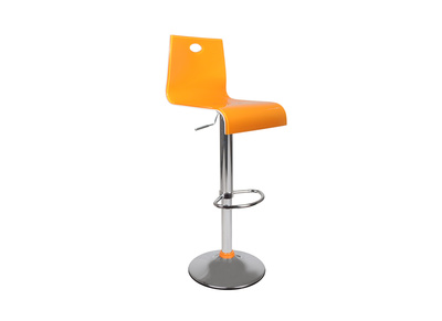 Tabouret de bar bicolore orange et blanc SATURNE Up to You