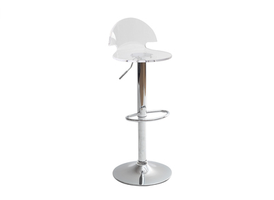 Tabouret de bar / cuisine design plexiglas transparent ORION