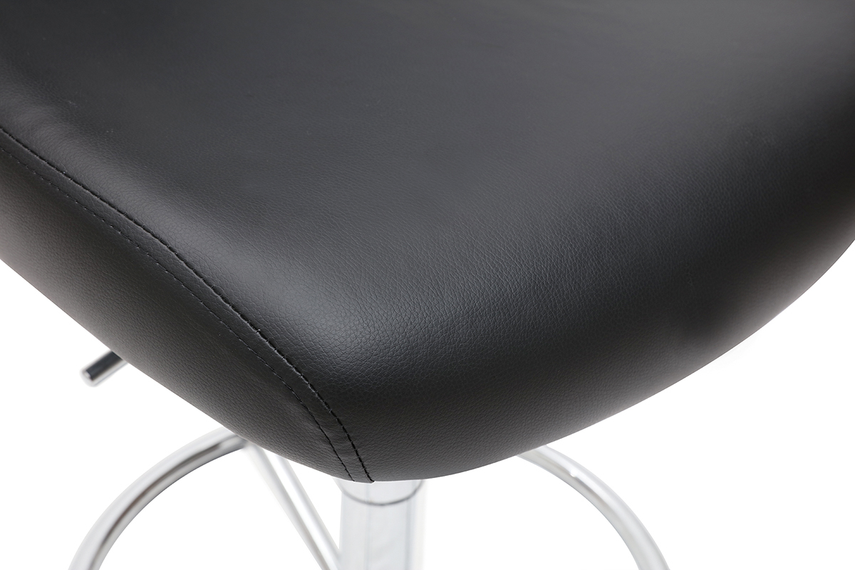 Tabouret de bar / cuisine noir contemporain NEPTUNE