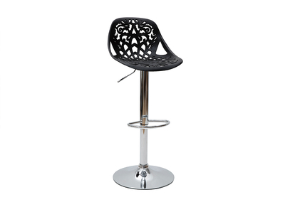 Tabouret de bar design baroque noir BAROCCA