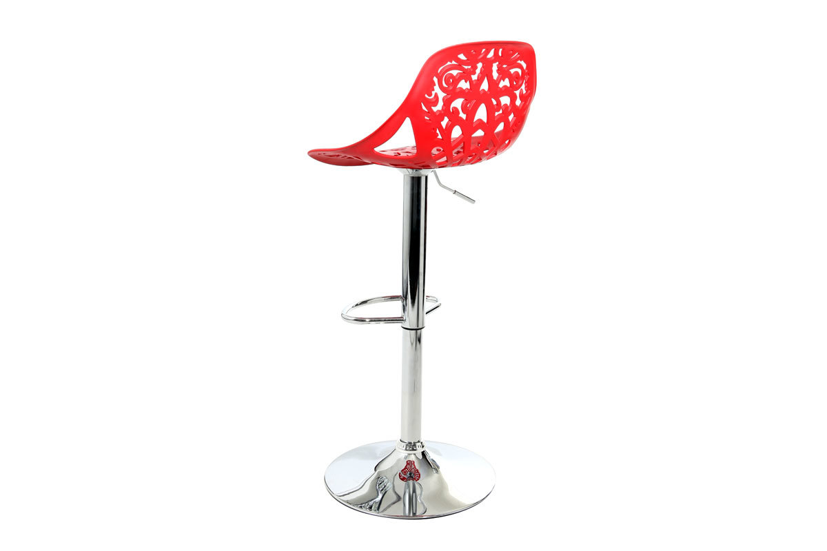 Tabouret de bar design baroque rouge BAROCCA