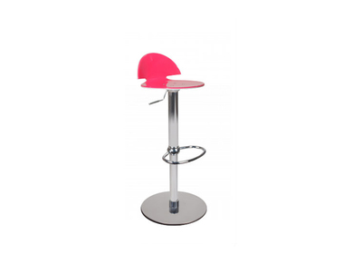 Tabouret de bar design bicolore rose et blanc Orion