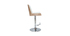 Tabouret de bar design blanc et bois clair MELKIOR
