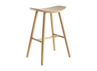 Tabouret de bar design bois clair H65 cm DEMORY