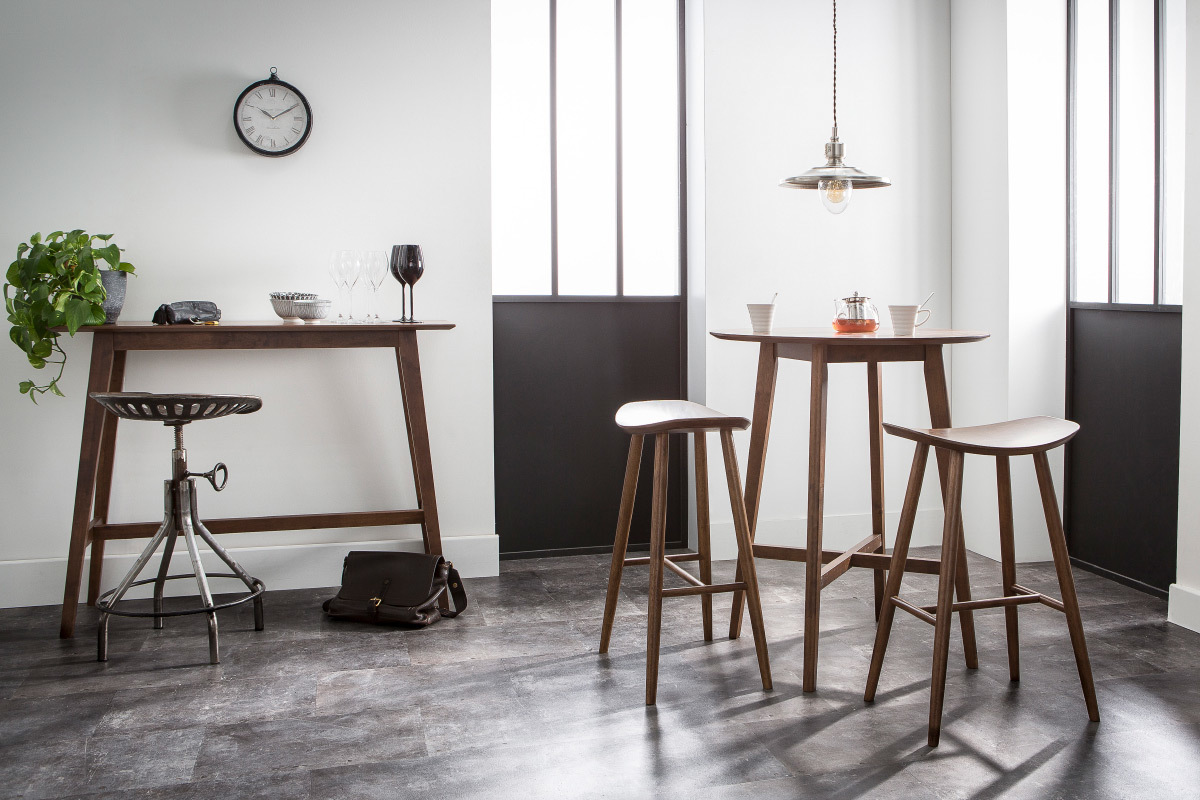 Tabouret de bar design en m�tal 75 cm WALLY