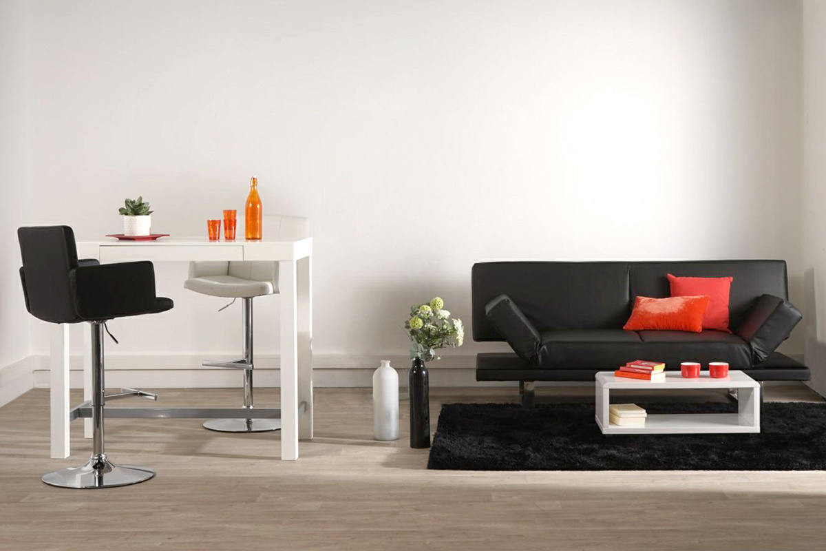Tabouret de bar design gris BLAKE