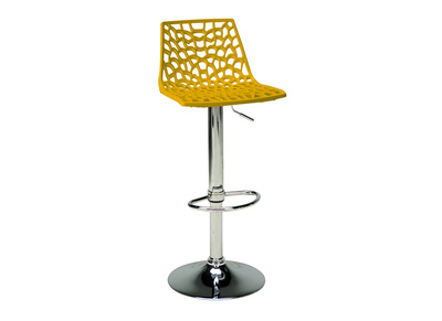 Tabouret de bar design jaune ATRAX