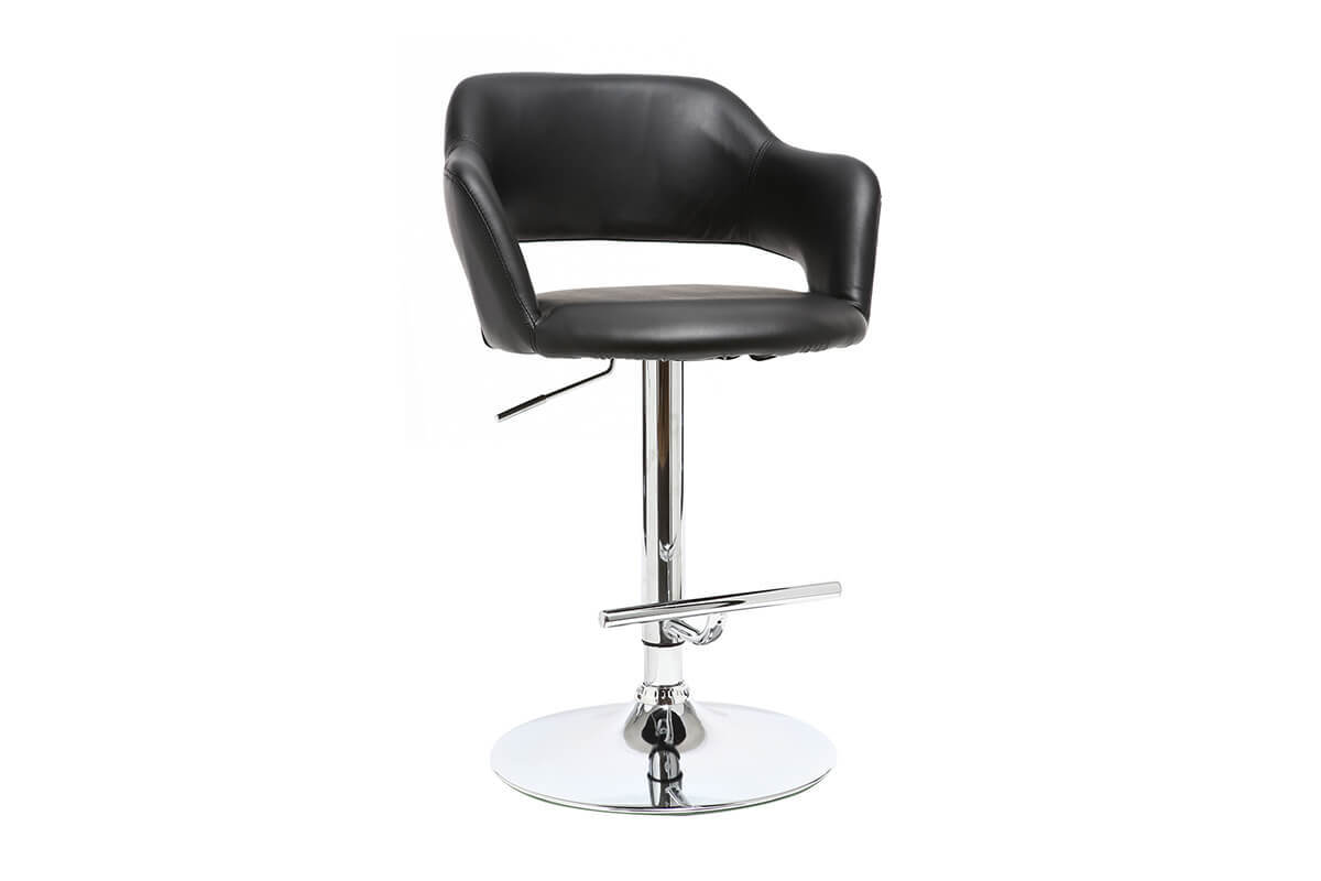 Tabouret de bar design noir JESSY