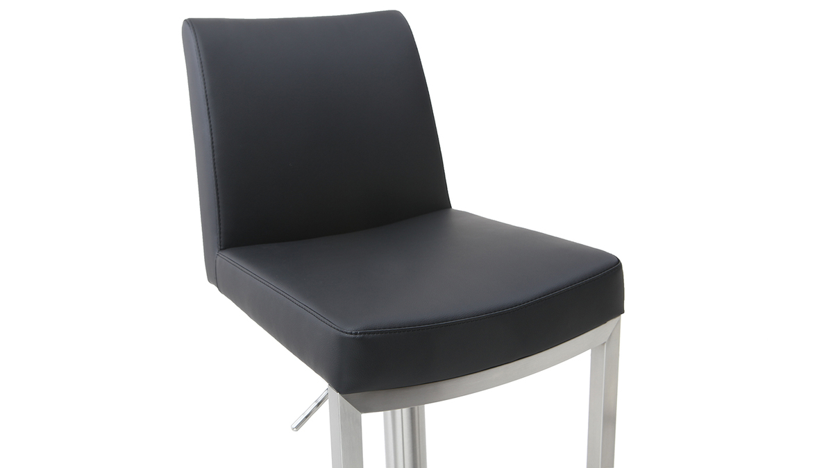 Tabouret de bar design noir KYLE