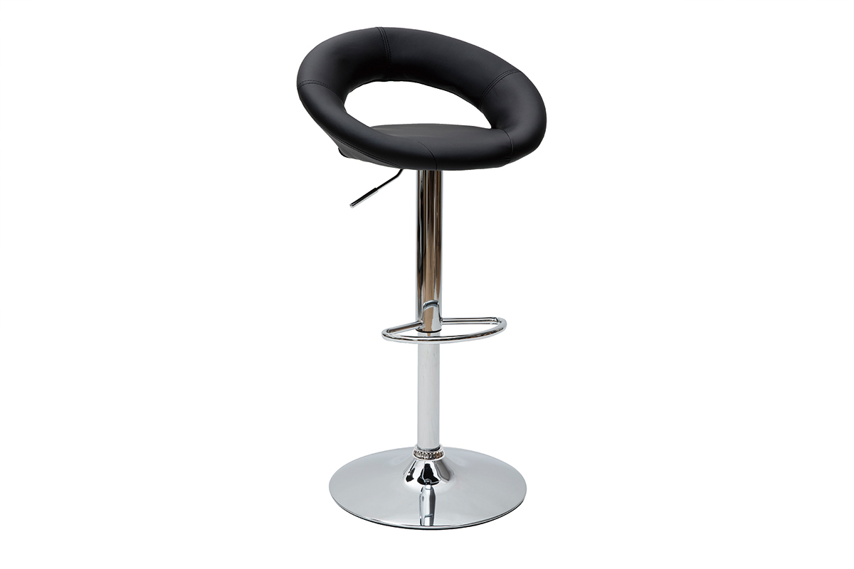 Tabouret de bar design noir NEWTON
