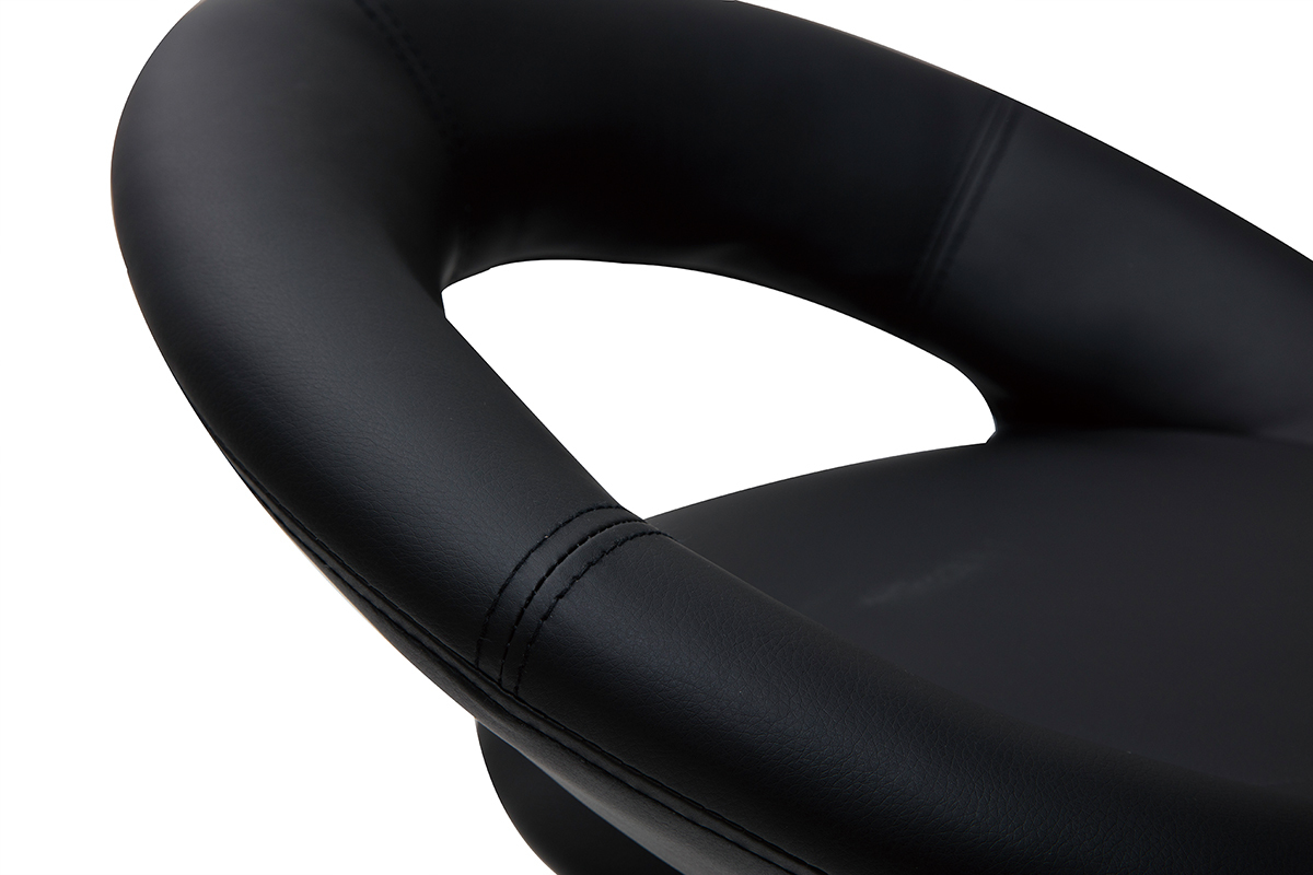 Tabouret de bar design noir NEWTON