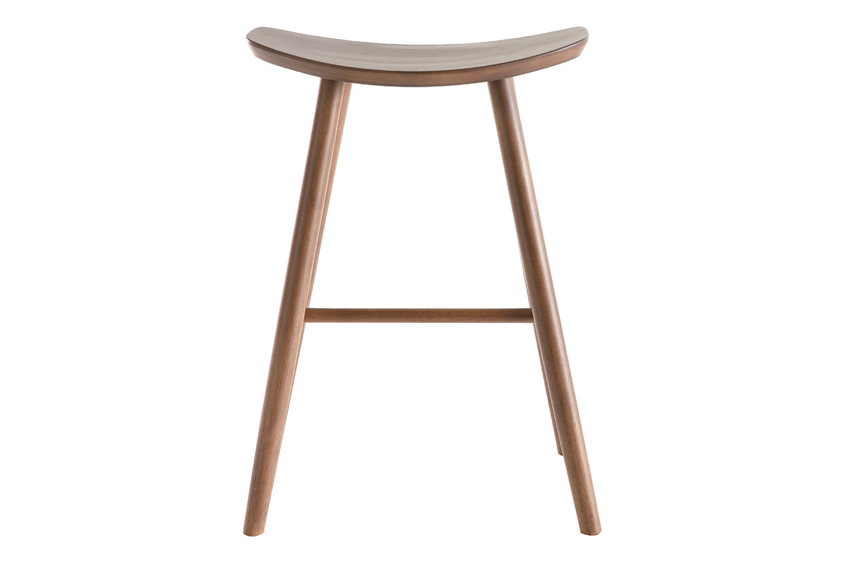 Tabouret de bar design noyer DEMORY