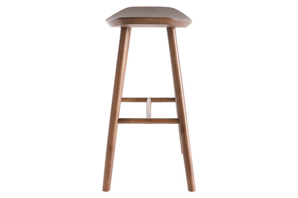 Tabouret de bar design noyer DEMORY