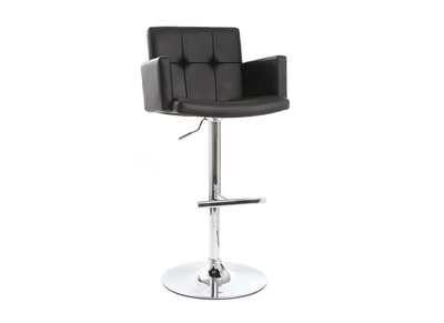 Tabouret de bar design PU noir BLAKE