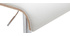 Tabouret de bar design r&eacute;glable blanc et bois clair (lot de 2) DELICACY