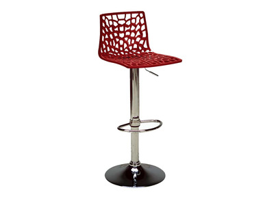 Tabouret de bar design rouge ATRAX