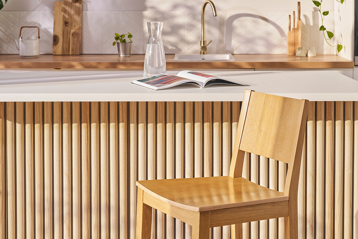 Tabouret de bar scandinave bois chne H65 cm MELVIL