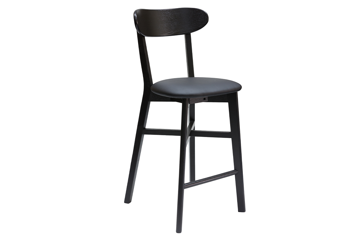 Tabouret de bar vintage noir H65 cm DOVE