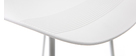 Tabourets de bar design blancs H65 cm (lot de 2) ELLA