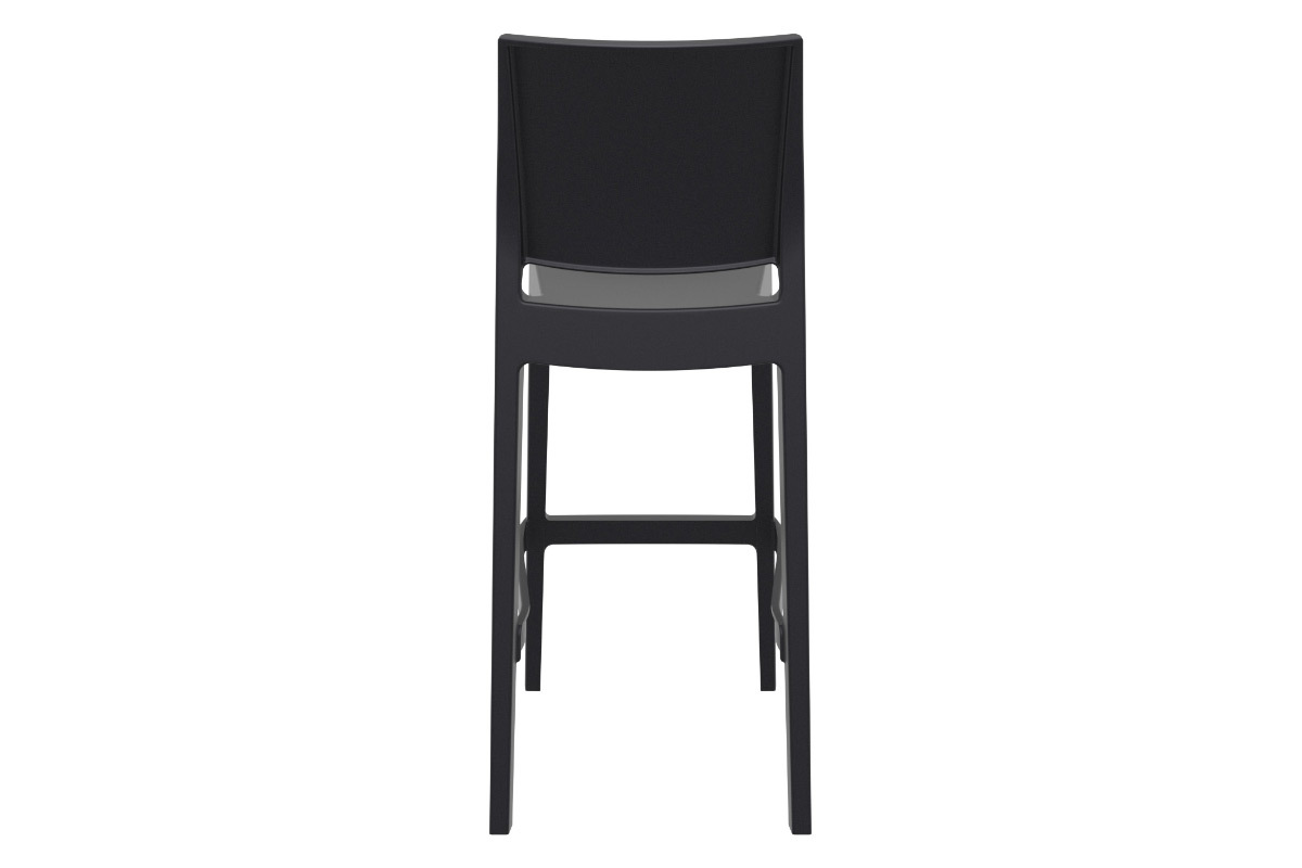 Tabourets de bar design empilables 75 cm noirs (lot de 4) CALAO