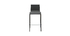 Tabourets de bar design empilables noirs H65 cm (lot de 2) KUPA