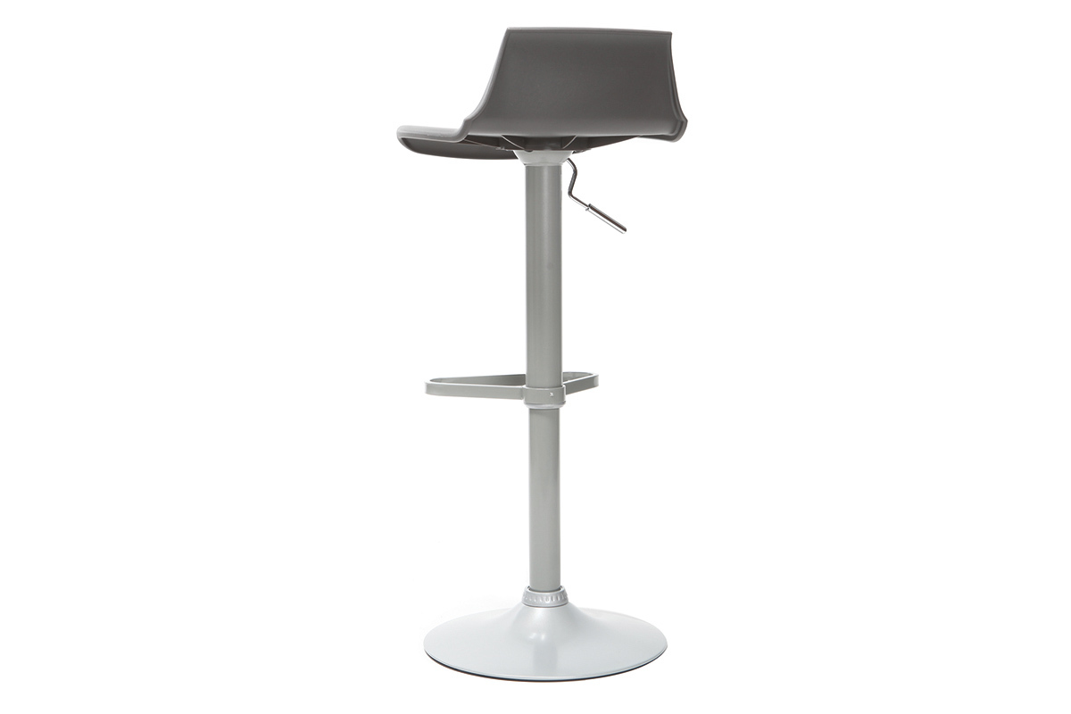 Tabourets de bar design gris (lot de 2) KRONOS