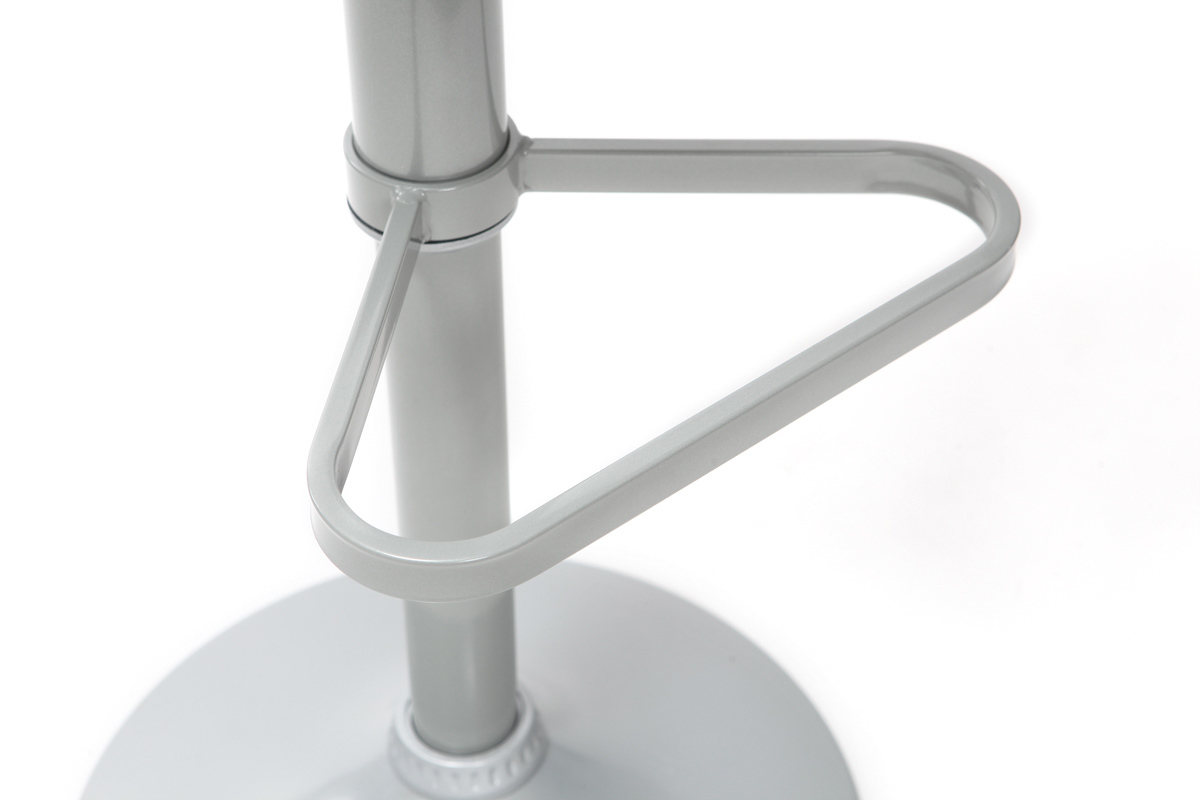 Tabourets de bar design gris (lot de 2) KRONOS