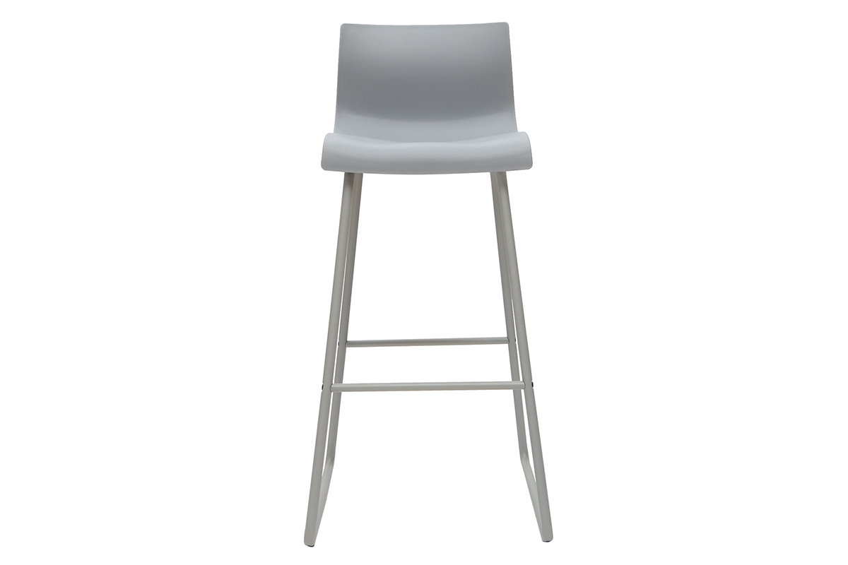 Tabourets de bar design gris 76 cm (lot de 2) ONA
