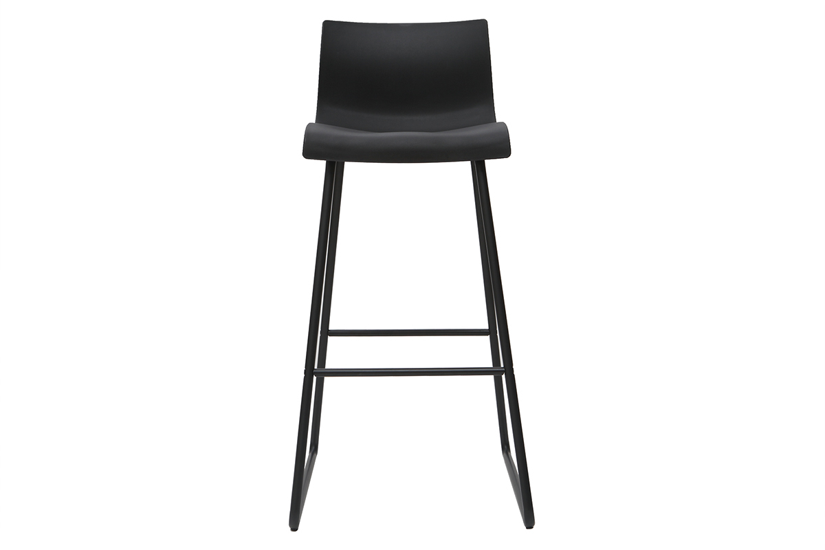 Tabourets de bar design noir (lot de 2) ONA