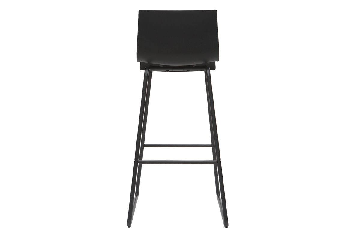 Tabourets de bar design noir (lot de 2) ONA