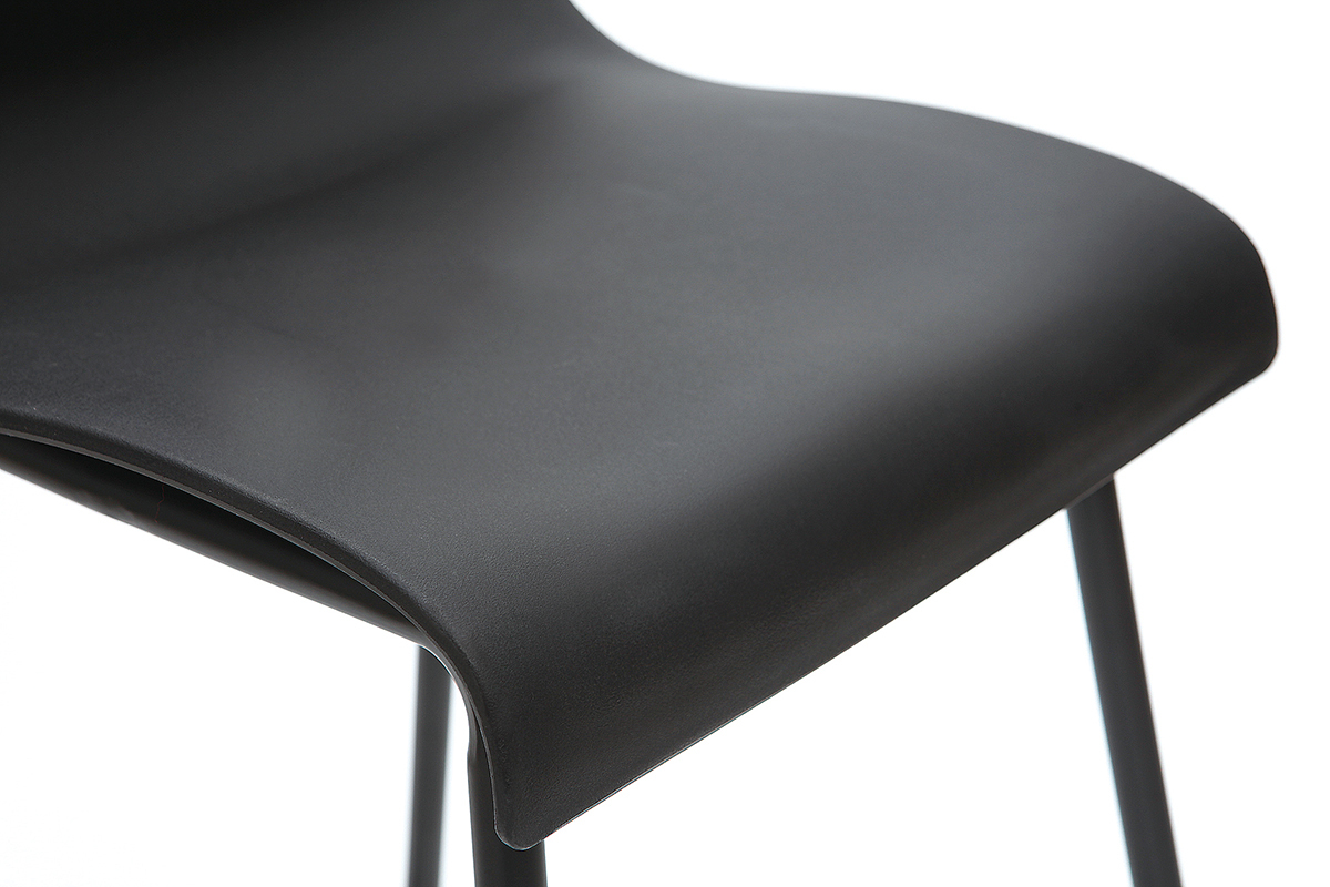 Tabourets de bar design noir (lot de 2) ONA
