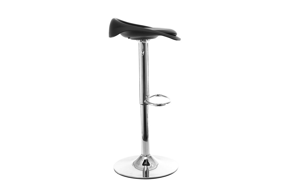 Tabourets de bar design noir (lot de 2) SYRIUS