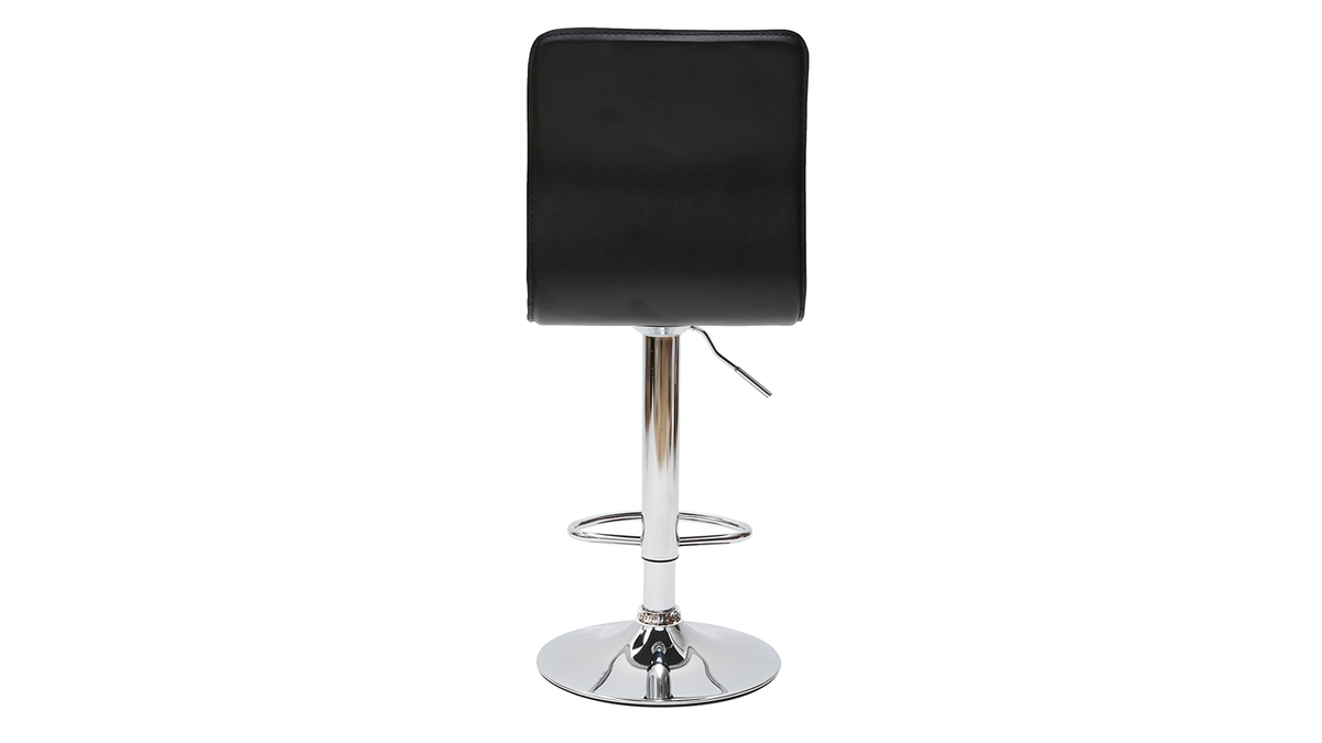 Tabourets de bar design noirs (lot de 2) SURF ALTO